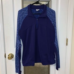Women’s blue quarter zip